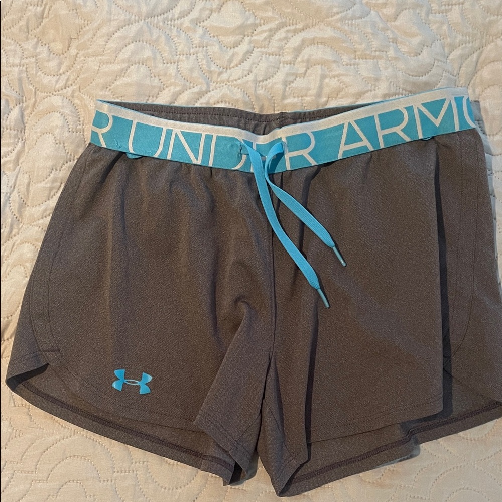 Under Armour Women's Athletic Shorts in Gray and Blue